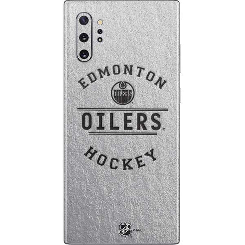 NHL Edmonton Oilers Black Text Galaxy Note 10 Plus Skin