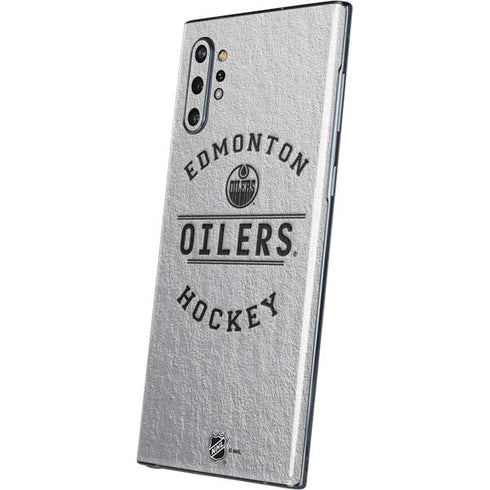 NHL Edmonton Oilers Black Text Galaxy Note 10 Plus Skin