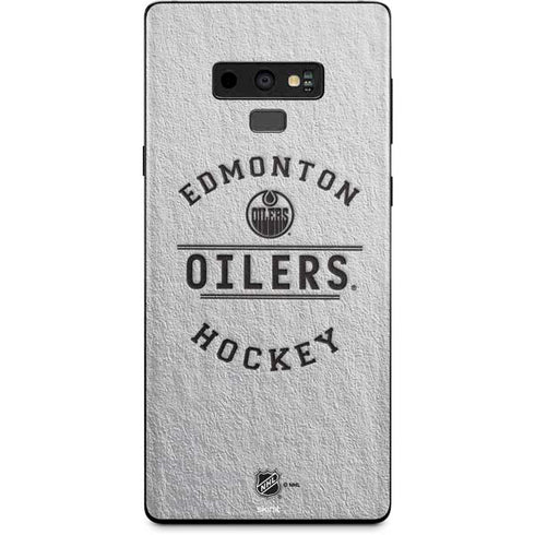 NHL Edmonton Oilers Black Text Galaxy Note 9 Skin