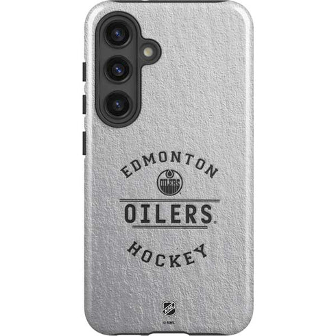 NHL Edmonton Oilers Black Text Galaxy S25 Impact Case