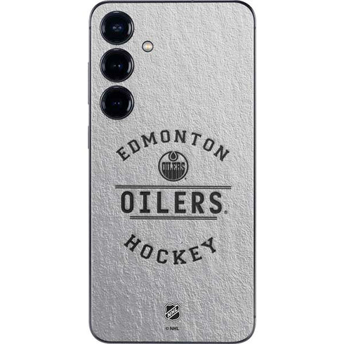 NHL Edmonton Oilers Black Text Galaxy S24 Plus Skin