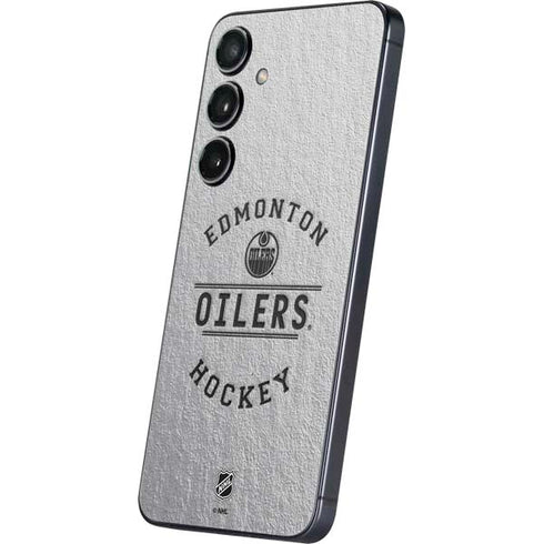 NHL Edmonton Oilers Black Text Galaxy S25 Plus Skin