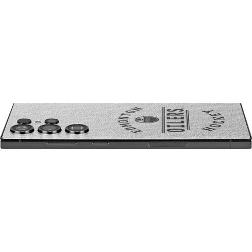 NHL Edmonton Oilers Black Text Galaxy S24 Ultra Skin