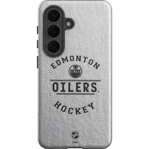 NHL Edmonton Oilers Black Text Galaxy S26 Impact Case