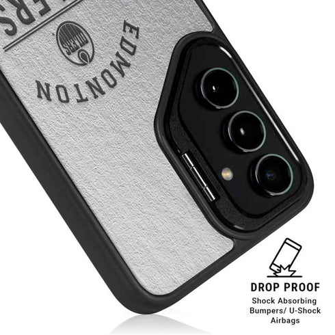 NHL Edmonton Oilers Black Text Galaxy S26 Kickstand Case