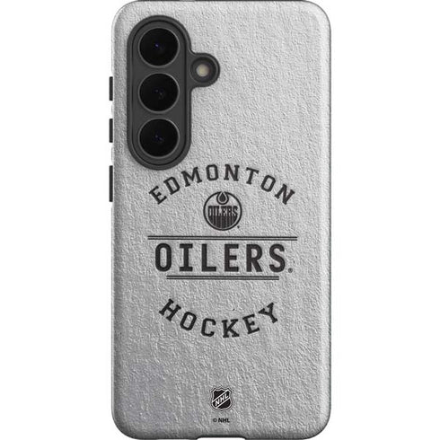 NHL Edmonton Oilers Black Text Galaxy S26 Plus Impact Case