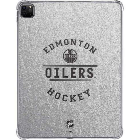 NHL Edmonton Oilers Black Text iPad Pro 11in (2024) Clear Case