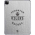 NHL Edmonton Oilers Black Text iPad Pro 11in (2024) Clear Case