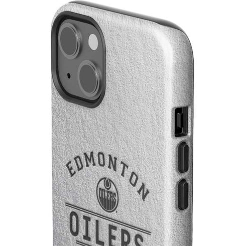 NHL Edmonton Oilers Black Text iPhone 15 Impact Case