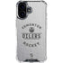 NHL Edmonton Oilers Black Text iPhone 16 Clear Case