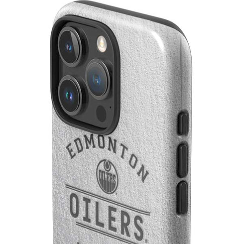 NHL Edmonton Oilers Black Text iPhone 16 Pro Max Impact Case