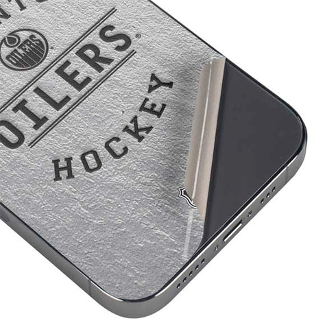 NHL Edmonton Oilers Black Text iPhone 16 Pro Max Skin