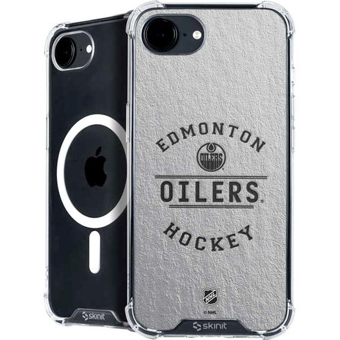 NHL Edmonton Oilers Black Text iPhone 16e MagSafe Case
