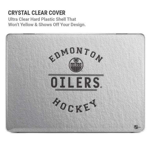 NHL Edmonton Oilers Black Text MacBook Pro 14in (2021-24) Case plus Skin