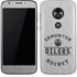 NHL Edmonton Oilers Black Text Moto E5 Play Skin