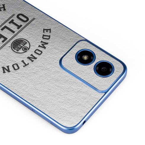 NHL Edmonton Oilers Black Text Moto G Play 4G (2024) Skin