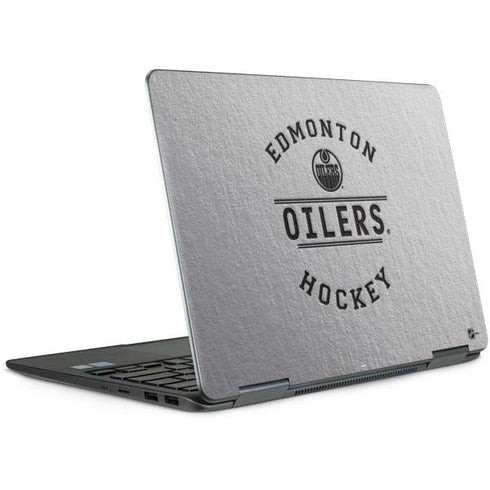 NHL Edmonton Oilers Black Text Notebook 9 Pro 13in (2017) Skin