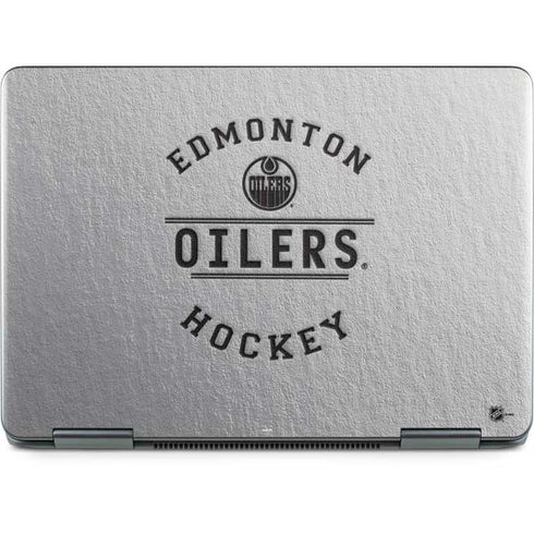 NHL Edmonton Oilers Black Text Notebook 9 Pro 13in (2017) Skin