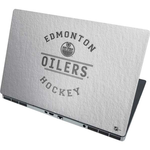 NHL Edmonton Oilers Black Text Dell Precision Skin