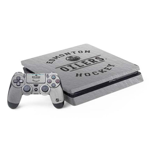 NHL Edmonton Oilers Black Text PlayStation PS4 Skins