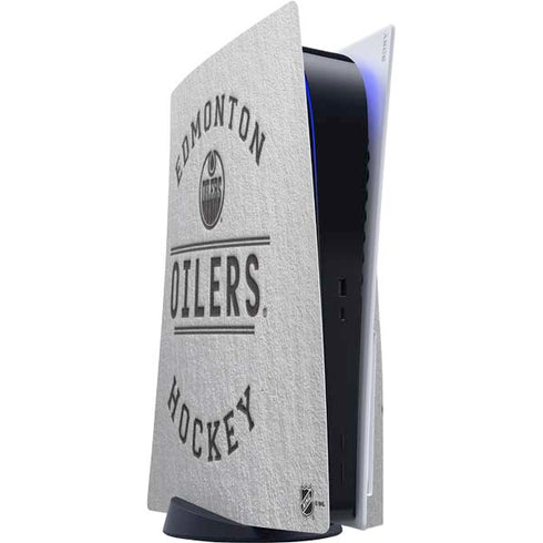 NHL Edmonton Oilers Black Text PlayStation PS5 Skins