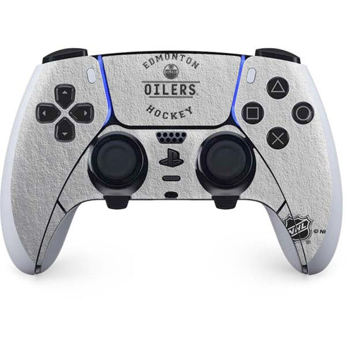 NHL Edmonton Oilers Black Text PS5 DualSense Edge Pro Controller Skin