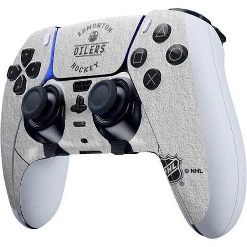 NHL Edmonton Oilers Black Text PS5 DualSense Edge Pro Controller Skin