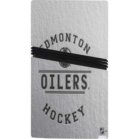 NHL Edmonton Oilers Black Text PS5 Pro Bundle Skin