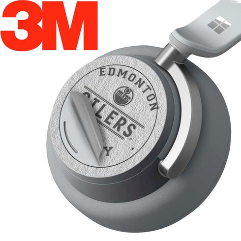 NHL Edmonton Oilers Black Text Surface Headphones Skin