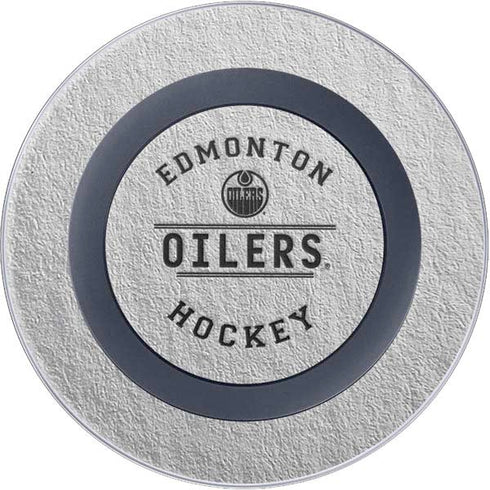 NHL Edmonton Oilers Black Text Wireless Charger Skin