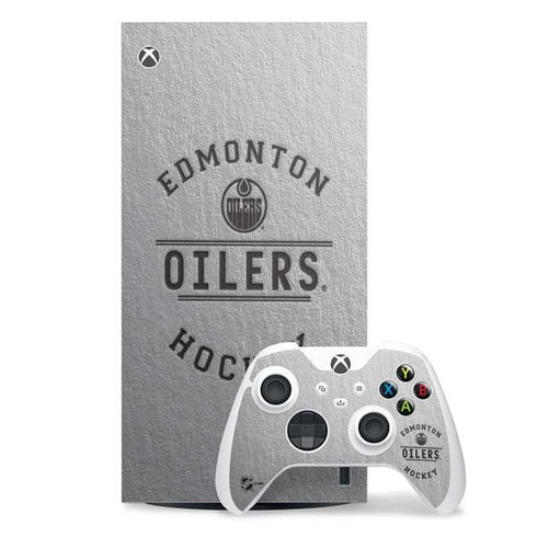 NHL Edmonton Oilers Black Text Xbox Series X Skins