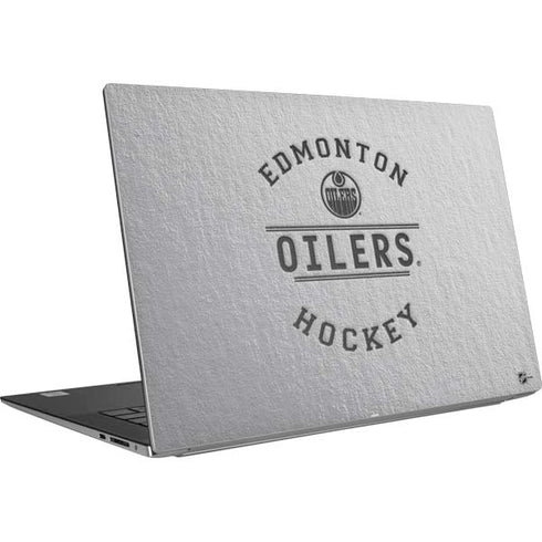 NHL Edmonton Oilers Black Text Dell XPS Skin