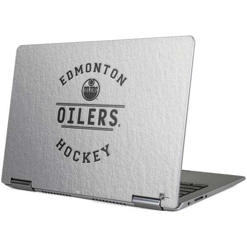 NHL Edmonton Oilers Black Text Yoga 710 14in Skin