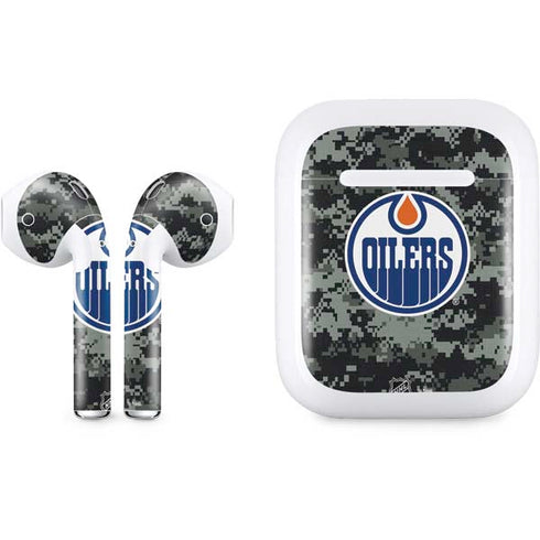 NHL Edmonton Oilers Camo Apple AirPods Skin