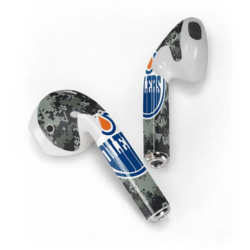NHL Edmonton Oilers Camo Apple AirPods Skin