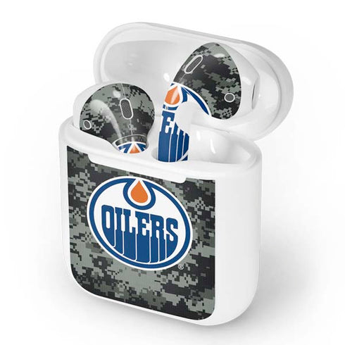 NHL Edmonton Oilers Camo Apple AirPods Skin