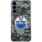 NHL Edmonton Oilers Camo Galaxy A55 5G Clear Case