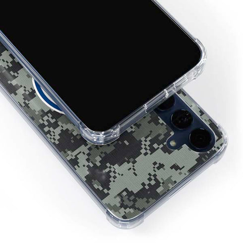 NHL Edmonton Oilers Camo Galaxy A55 5G Clear Case