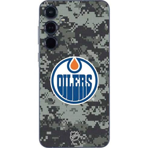 NHL Edmonton Oilers Camo Galaxy A55 5G Skin