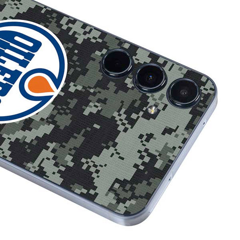 NHL Edmonton Oilers Camo Galaxy A55 5G Skin