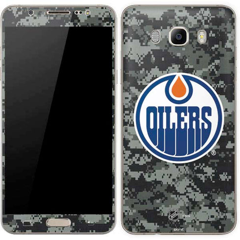 NHL Edmonton Oilers Camo Galaxy J7 Skin