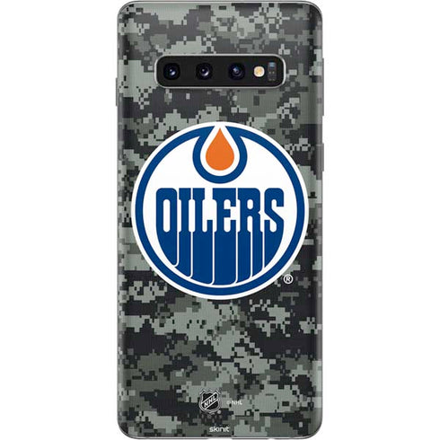 NHL Edmonton Oilers Camo Galaxy S10 Skin