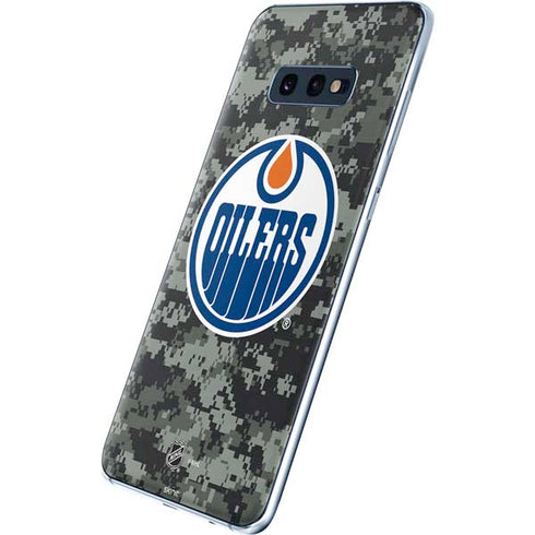 NHL Edmonton Oilers Camo Galaxy S10e Skin