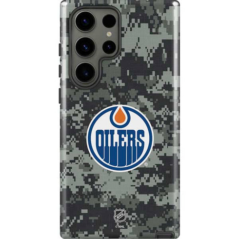 NHL Edmonton Oilers Camo Galaxy S23 Ultra Pro Case