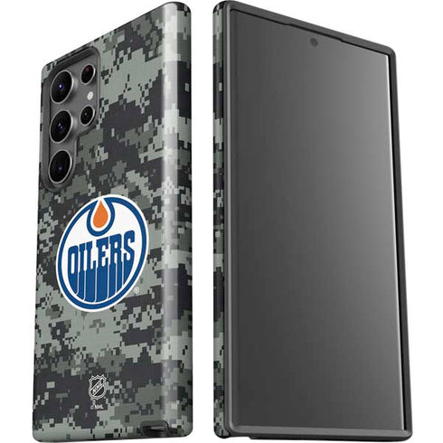 NHL Edmonton Oilers Camo Galaxy S23 Ultra Pro Case