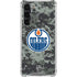 NHL Edmonton Oilers Camo Galaxy S24 FE Clear Case