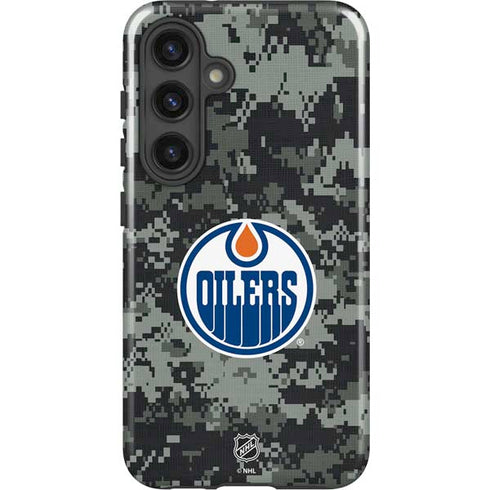 NHL Edmonton Oilers Camo Galaxy S25 Plus Impact Case