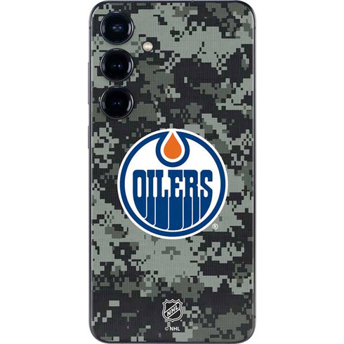 NHL Edmonton Oilers Camo Galaxy S25 Plus Skin