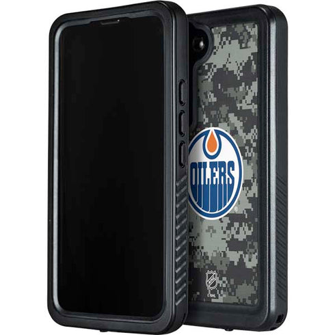 NHL Edmonton Oilers Camo Galaxy S24 Plus Waterproof Case