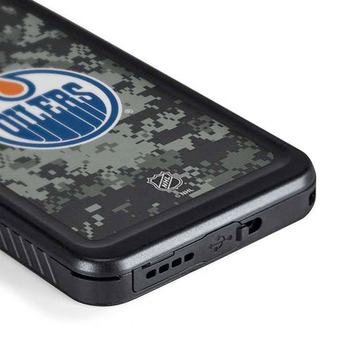 NHL Edmonton Oilers Camo Galaxy S24 Plus Waterproof Case